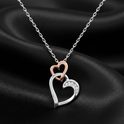 Dual Heart Diamond Necklace