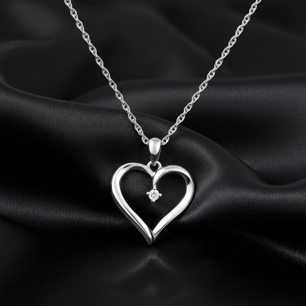 Open Heart Necklace