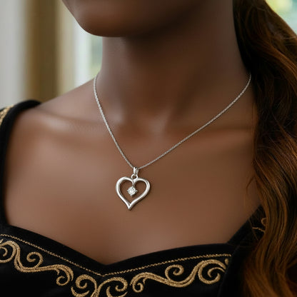 Open Heart Necklace